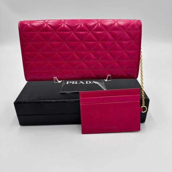 Prada COA Tare Quilted Wallet FULL INCLUSION - Picture 4 of 17